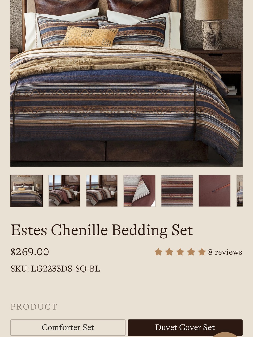 Paseo Road Estes Chenille Duvet Cover Set